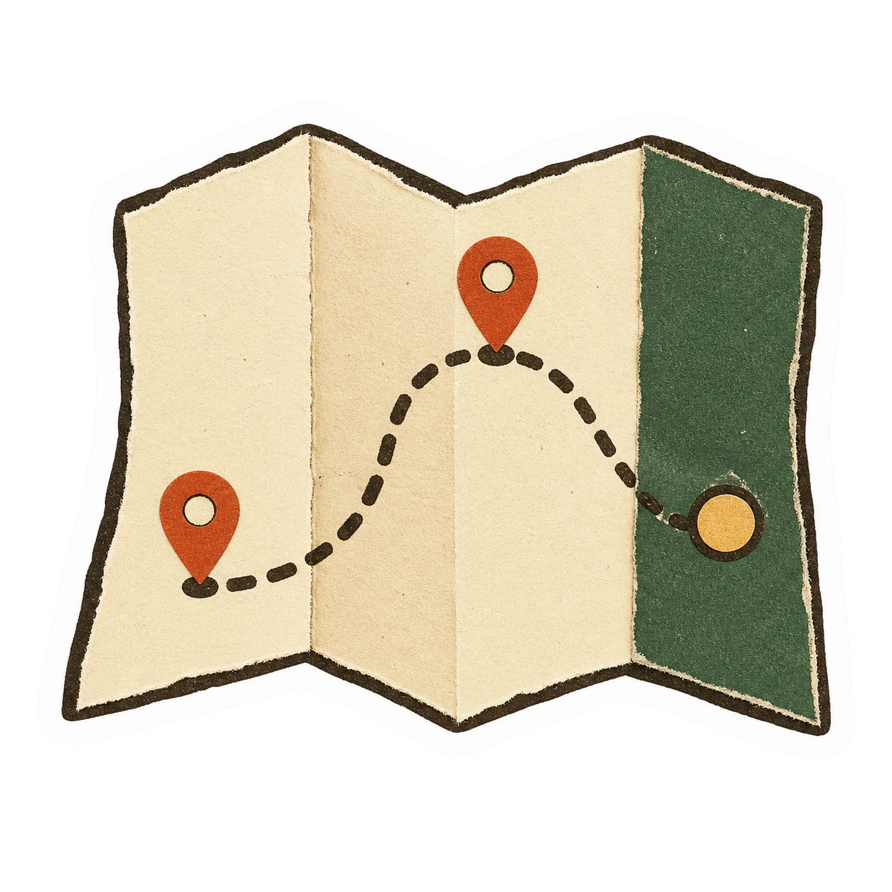 A tactile paper roadmap